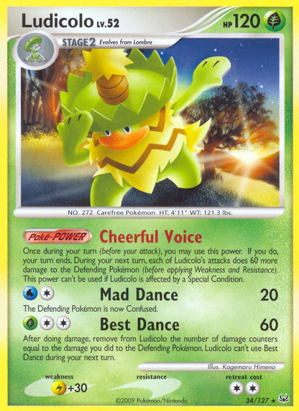 Ludicolo - Platinum - #34 - Pokemon TCG card