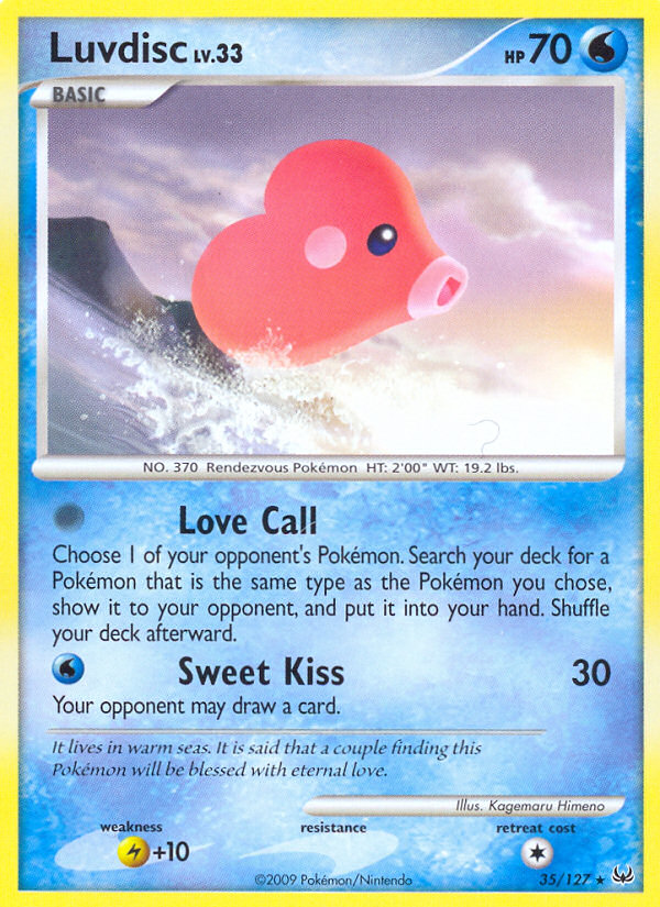 Luvdisc - Platinum - #35 - Pokemon TCG card