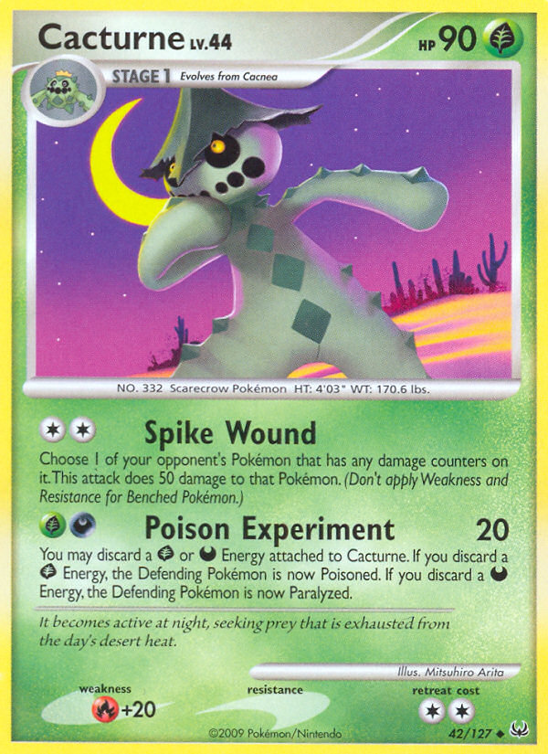 Cacturne - Platinum - #42 - Pokemon TCG card