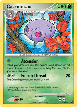 Cascoon #44 Cascoon - Platinum - #44 - Pokemon TCG card