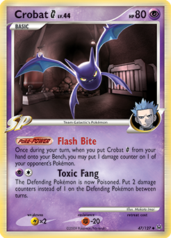 Crobat G #47 Crobat G - Platinum - #47 - Pokemon TCG card