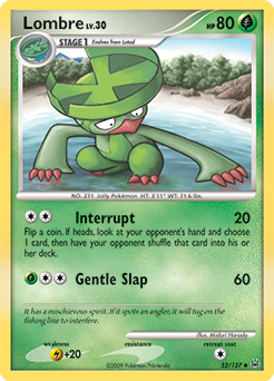 Lombre - Platinum - #52 - Pokemon TCG card