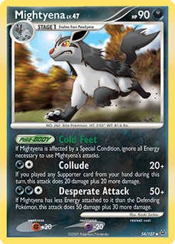 Mightyena #54 Mightyena - Platinum - #54 - Pokemon TCG card
