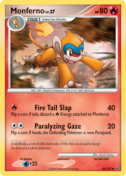 Monferno #56 Monferno - Platinum - #56 - Pokemon TCG card