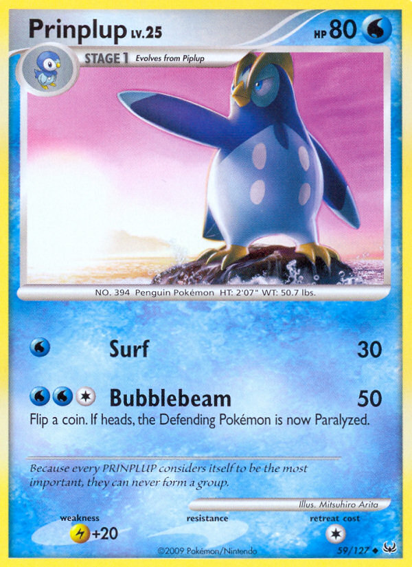 Prinplup - Platinum - #59 - Pokemon TCG card