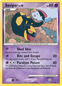 Seviper #61 Seviper - Platinum - #61 - Pokemon TCG card