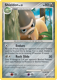 Shieldon #62 Shieldon - Platinum - #62 - Pokemon TCG card