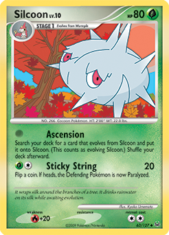 Silcoon #63 Silcoon - Platinum - #63 - Pokemon TCG card