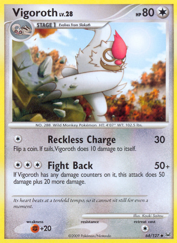 Vigoroth - Platinum - #64 - Pokemon TCG card