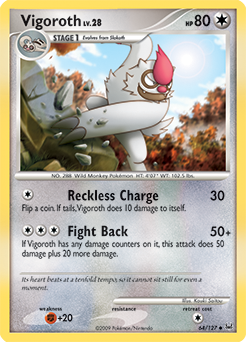 Vigoroth - Platinum - #64 - Pokemon TCG card