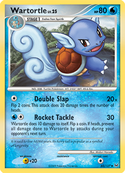 Wartortle #65 Wartortle - Platinum - #65 - Pokemon TCG card