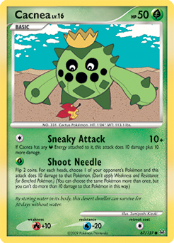 Cacnea #67 Cacnea - Platinum - #67 - Pokemon TCG card