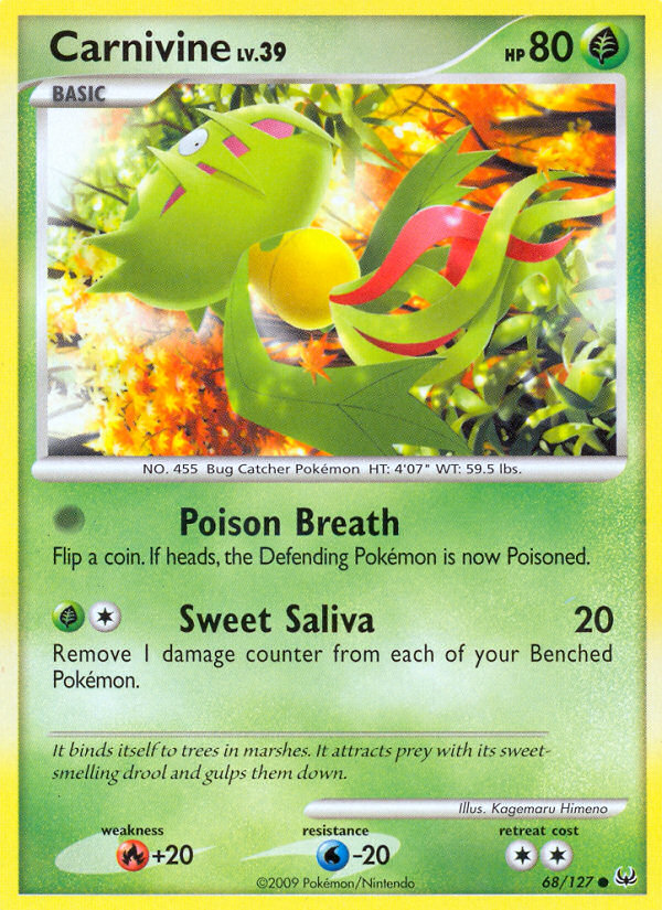 Carnivine - Platinum - #68 - Pokemon TCG card