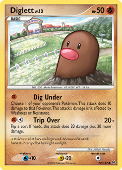 Diglett - Platinum - #72 - Pokemon TCG card