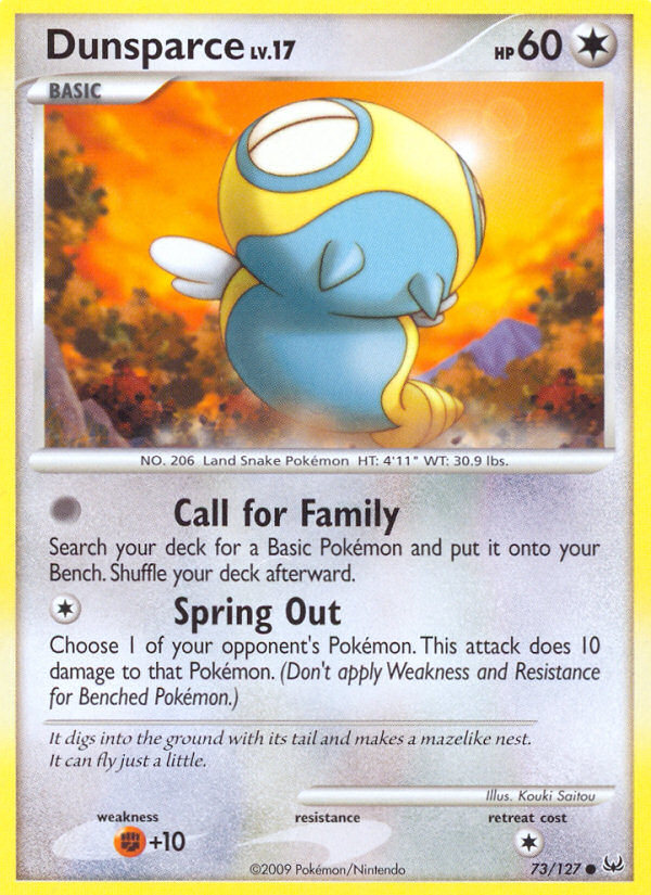 Dunsparce - Platinum - #73 - Pokemon TCG card
