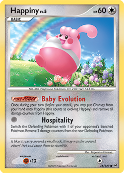 Happiny #76 Happiny - Platinum - #76 - Pokemon TCG card