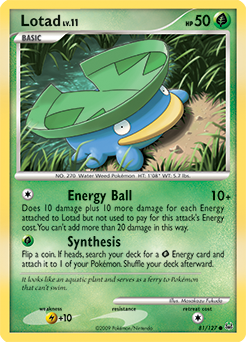 Lotad #81 Lotad - Platinum - #81 - Pokemon TCG card