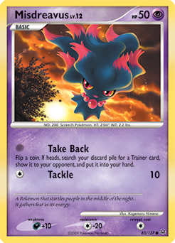 Misdreavus #83 Misdreavus - Platinum - #83 - Pokemon TCG card