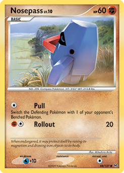 Nosepass #84 Nosepass - Platinum - #84 - Pokemon TCG card