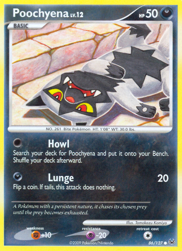 Poochyena - Platinum - #86 - Pokemon TCG card