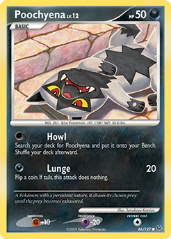Poochyena #86 Poochyena - Platinum - #86 - Pokemon TCG card