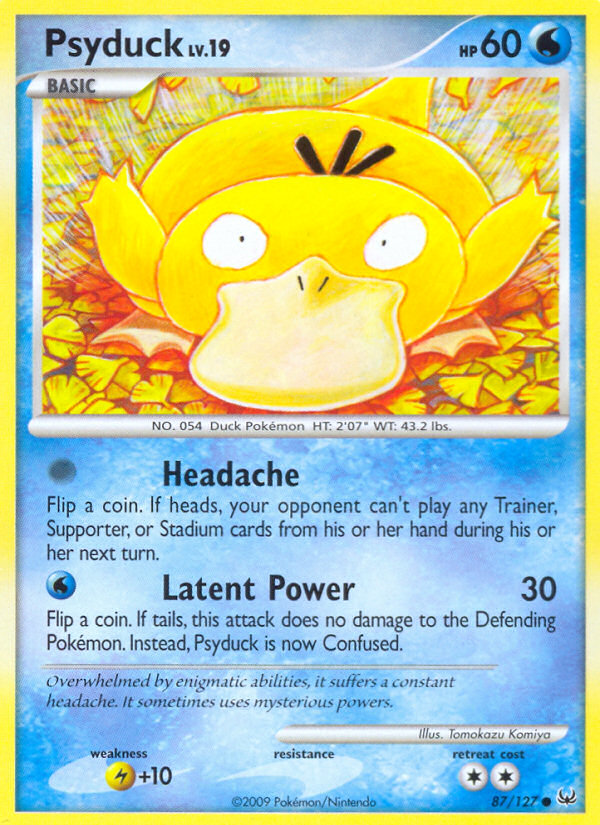 Psyduck - Platinum - #87 - Pokemon TCG card