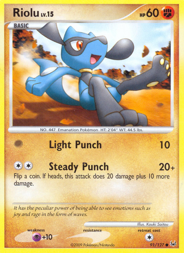 Riolu - Platinum - #91 - Pokemon TCG card