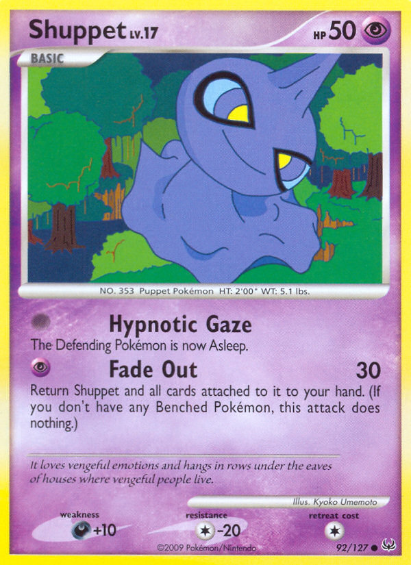Shuppet - Platinum - #92 - Pokemon TCG card
