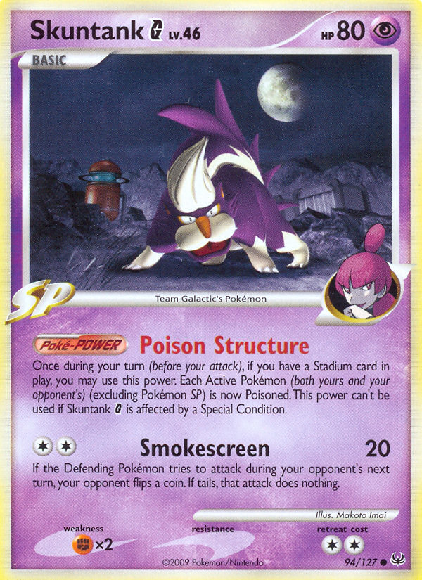 Skuntank G - Platinum - #94 - Pokemon TCG card