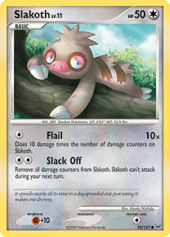 Slakoth #95 Slakoth - Platinum - #95 - Pokemon TCG card