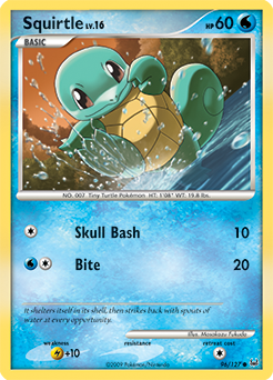 Squirtle #96 Squirtle - Platinum - #96 - Pokemon TCG card