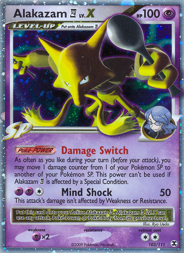 Alakazam E4 LV.X - Rising Rivals - #103 - Pokemon TCG card