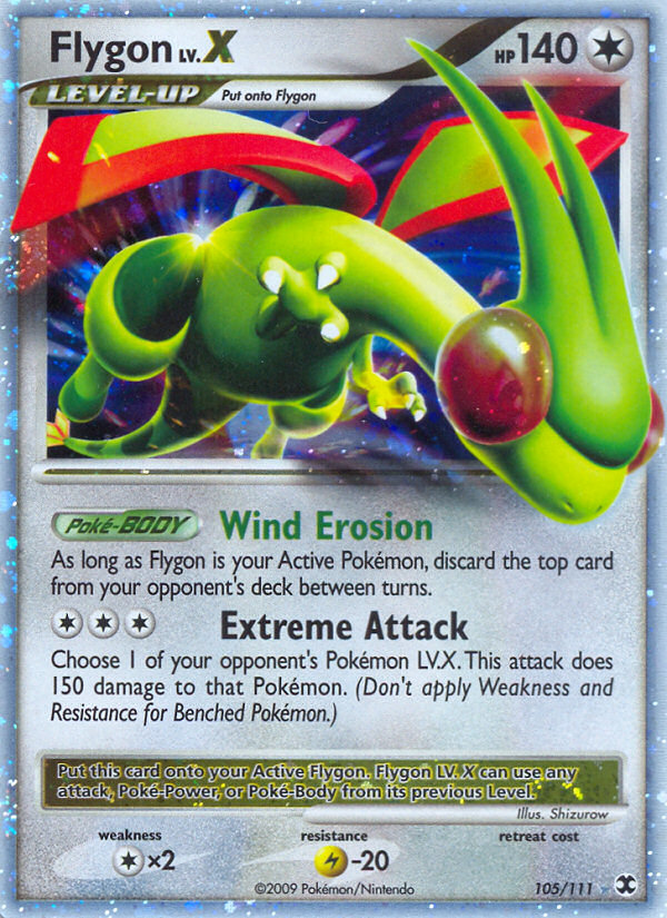 Flygon LV.X - Rising Rivals - #105 - Pokemon TCG card