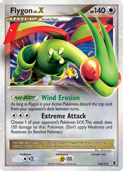 Flygon LV.X #105 Flygon LV.X - Rising Rivals - #105 - Pokemon TCG card
