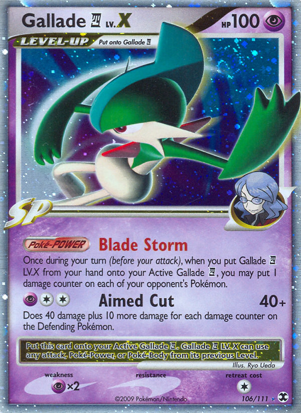 Gallade E4 LV.X - Rising Rivals - #106 - Pokemon TCG card