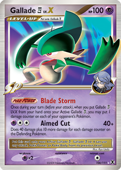 Gallade E4 LV.X #106 Gallade E4 LV.X - Rising Rivals - #106 - Pokemon TCG card