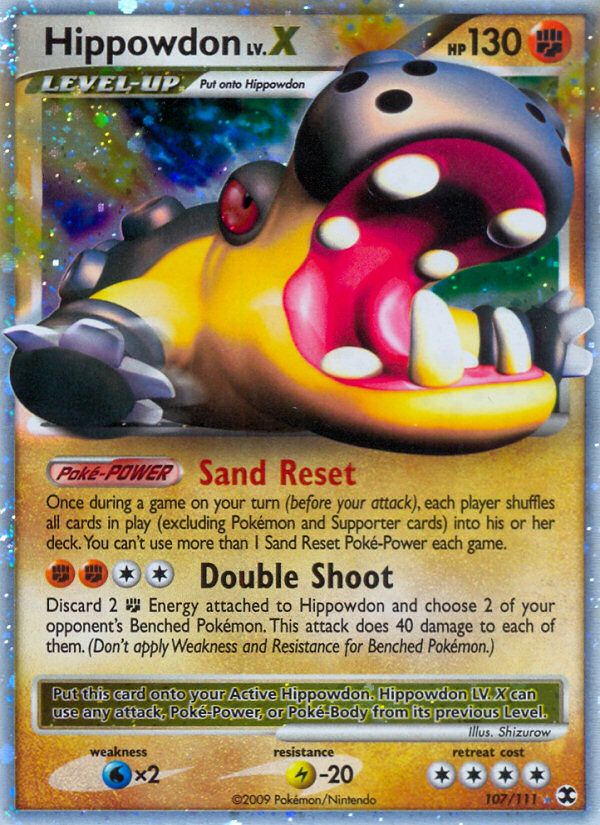 Hippowdon LV.X - Rising Rivals - #107 - Pokemon TCG card
