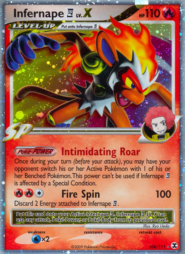 Infernape E4 LV.X - Rising Rivals - #108 - Pokemon TCG card