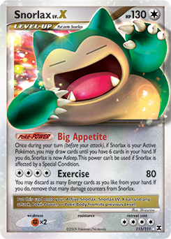 Snorlax LV.X - Rising Rivals - #111 - Pokemon TCG card