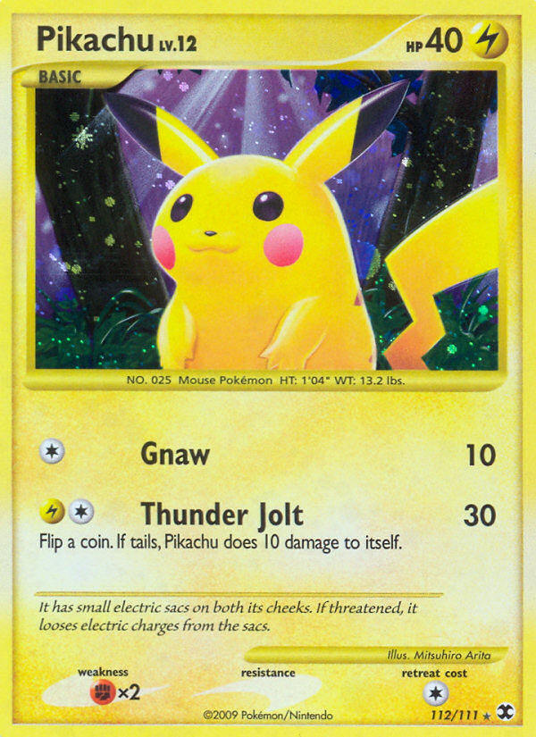 Pikachu - Rising Rivals - #112 - Pokemon TCG card