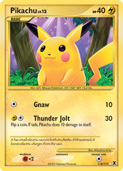 Pikachu #112 Pikachu - Rising Rivals - #112 - Pokemon TCG card