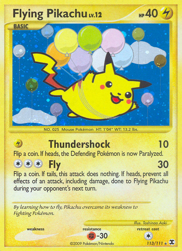 Flying Pikachu - Rising Rivals - #113 - Pokemon TCG card