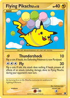 Flying Pikachu #113 Flying Pikachu - Rising Rivals - #113 - Pokemon TCG card