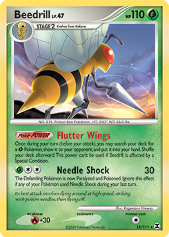 Beedrill #15 Beedrill - Rising Rivals - #15 - Pokemon TCG card