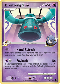 Bronzong E4 #16 Bronzong E4 - Rising Rivals - #16 - Pokemon TCG card