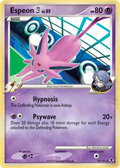 Espeon E4 #18 Espeon E4 - Rising Rivals - #18 - Pokemon TCG card