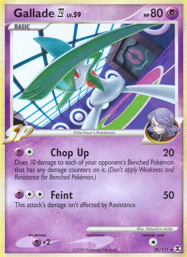 Gallade E4 - Rising Rivals - #20 - Pokemon TCG card
