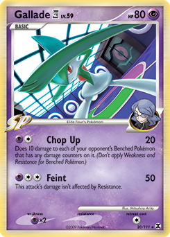 Gallade E4 #20 Gallade E4 - Rising Rivals - #20 - Pokemon TCG card