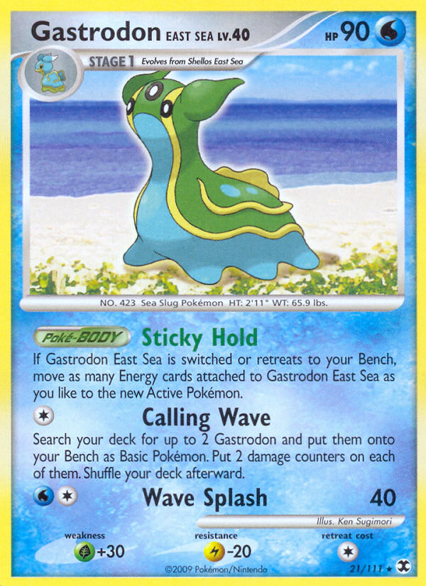 Gastrodon East Sea - Rising Rivals - #21 - Pokemon TCG card