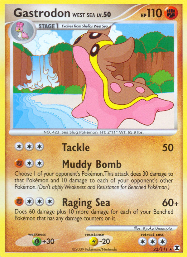 Gastrodon West Sea - Rising Rivals - #22 - Pokemon TCG card
